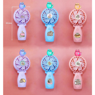 Quạt sạc pusheen QSI11 cute dễ thương quạt usb hoạt hình