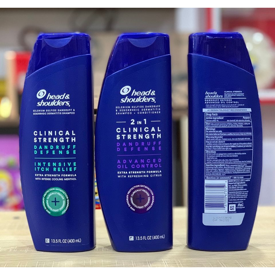 Dầu Gội Sạch Gàu Head & Shoulders Clinical Strength 400ml