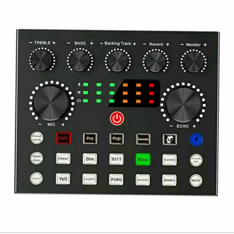 Sound card V8S mẫu 2023, card karaoke, Sound card live