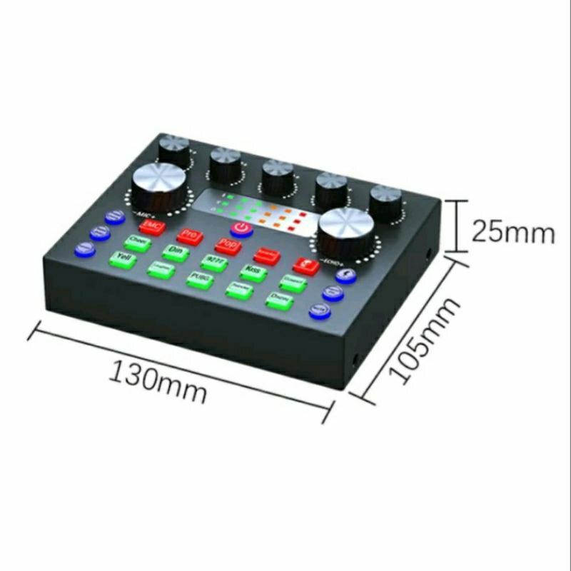 Sound card V8S mẫu 2023, card karaoke, Sound card live
