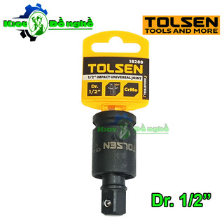 Đầu nối lắc léo đen công nghiệp 1/2 tolsen 18288-đầu tuýp lắc léo cho máy bulong - kiot đồ nghề