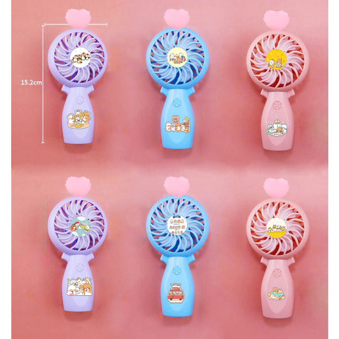 Quạt sạc tonton doremon hoàng đế mèo jinbei san QSI15 cute dễ thương quạt usb hoạt hình