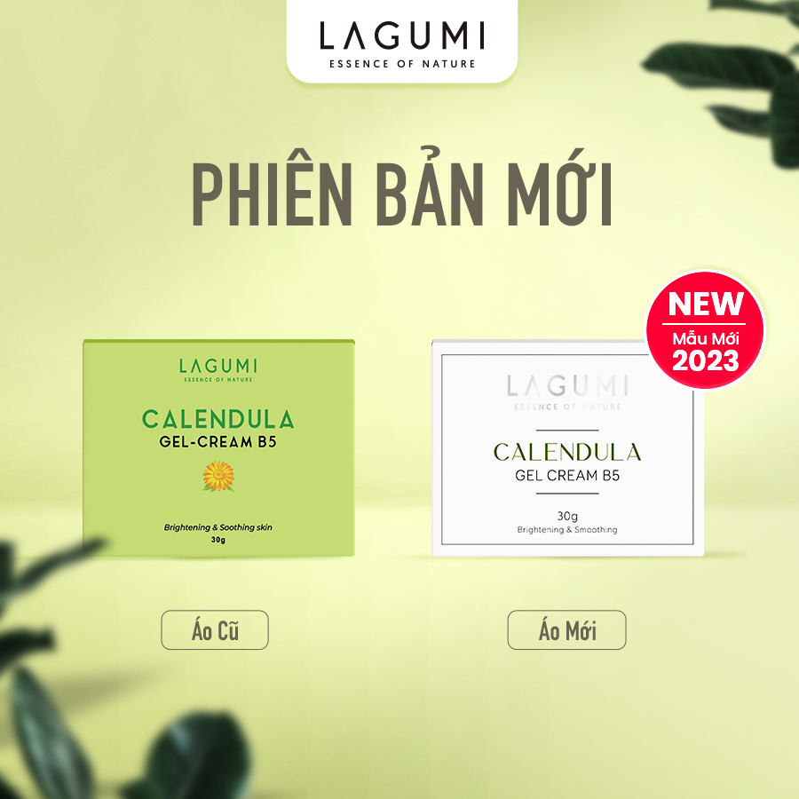 Kem dưỡng ẩm LAGUMI cho da dầu, mụn với B5, Calendula cấp ẩm, kiềm dầu, giảm thâm mụn 30g