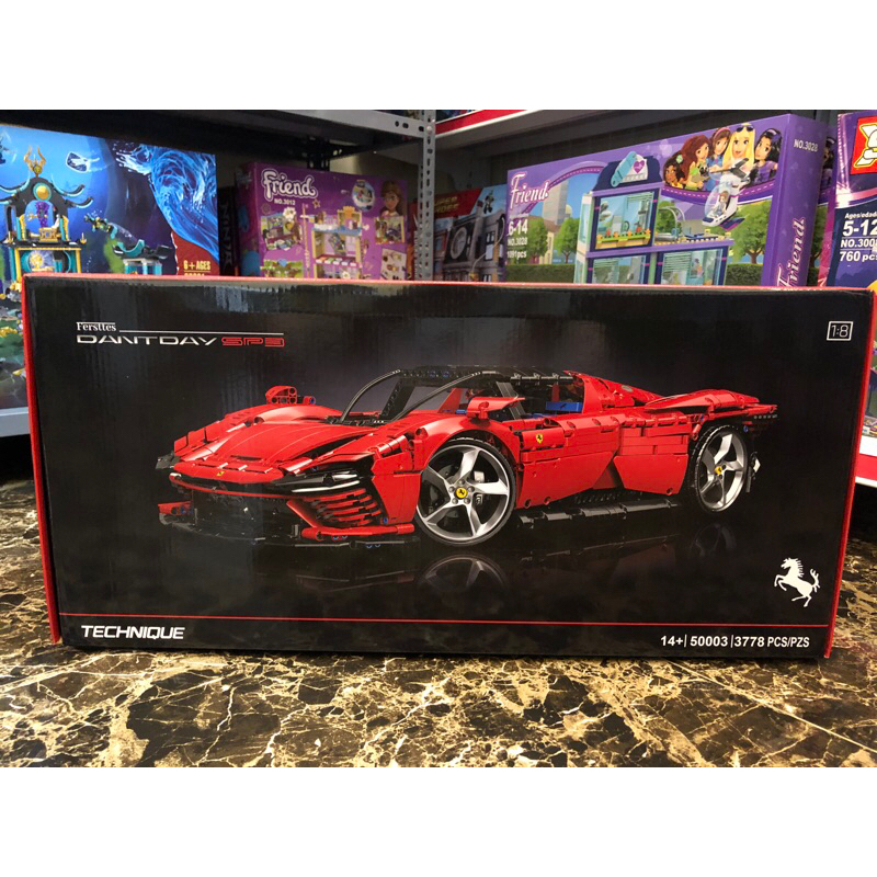 Đồ chơi lắp ráp 50003 8787 48008 42143 Mô hình Siêu xe FERRARI Daytona SP - Xếp hình thông minh