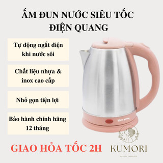 Ấm đun nước siêu tốc điện quang đq ekt06 1518 bl bình nấu nước cấp tốc đun sôi nước nấu mì bình giữ nhiệt nước sôi