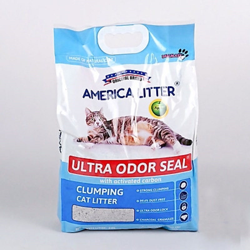 Cát vệ sinh cho mèo america litter 10l, cát mỹ sieu vón, siêu khử mùi