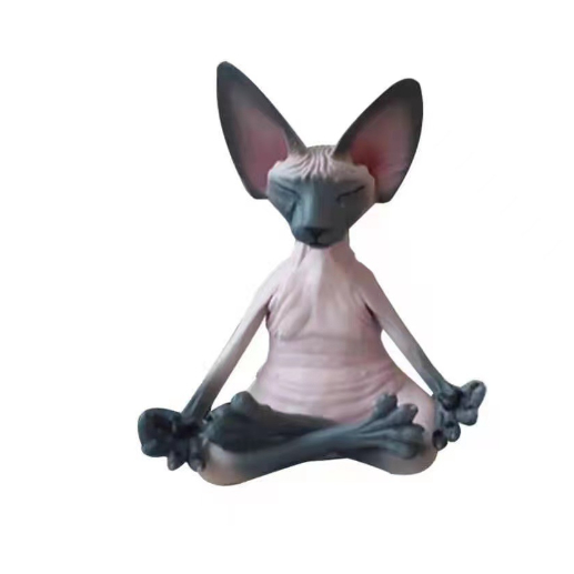 Tượng mèo sphynx, tượng mèo tịnh tâm độc đáo