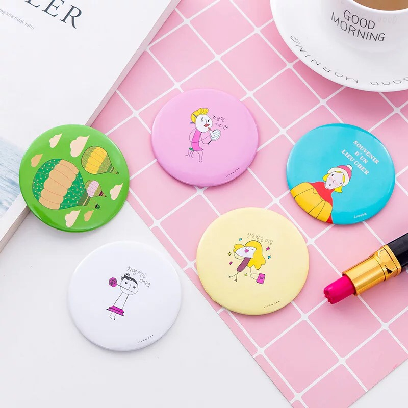 Gương Mini cầm tay bỏ túi Mẫu Nhí Siêu Cute, quà tặng bạn bè phụ kiện đẹp