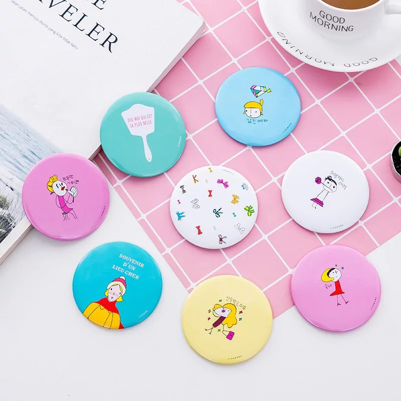 Gương Mini cầm tay bỏ túi Mẫu Nhí Siêu Cute, quà tặng bạn bè phụ kiện đẹp