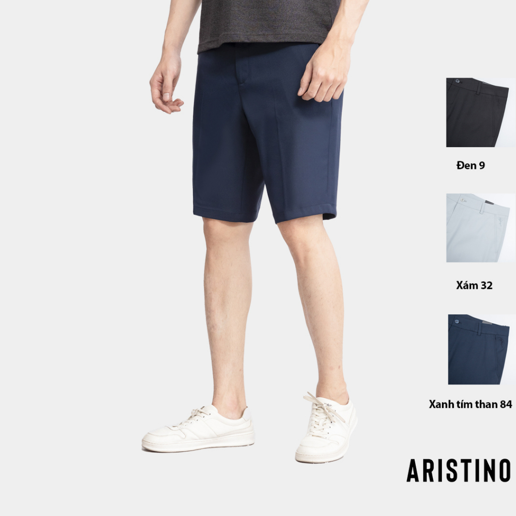 [MỚI] Quần short nam ARISTINO dáng Regular fit suông nhẹ, thiết kế khỏe khoắn, nam tính - ASO019S3