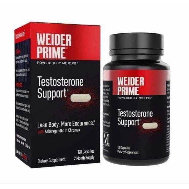 Viên uống Weider Prime Testosterone support For Men 120 viên của Mỹ( đủ Bill )