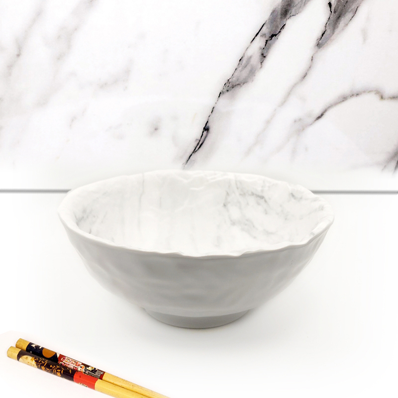 Tô tròn Melamine cao cấp dùng ăn mì, ăn bún, ăn phở vân đá