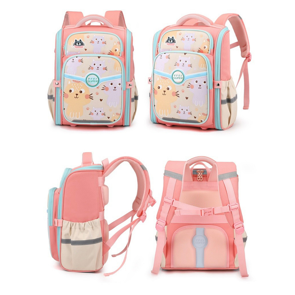 Balo Chống Gù [ Hàng Cao Cấp] Xuất Nga cho Bé Trai Bé Gái Hoạ Tiết Đáng Yêu