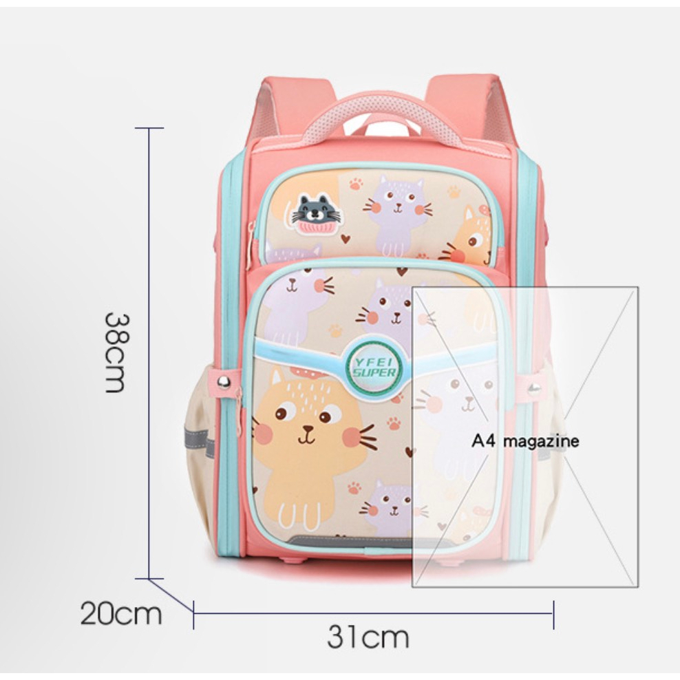 Balo Chống Gù [ Hàng Cao Cấp] Xuất Nga cho Bé Trai Bé Gái Hoạ Tiết Đáng Yêu