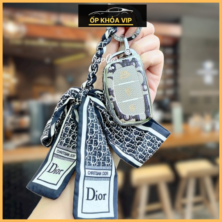 Ốp chìa khóa họa tiết cao cấp GUCCI,BBR,DIOR các dòng xe: Hyundai i10 TM , Santafe, Elantra, Acccent thông minh