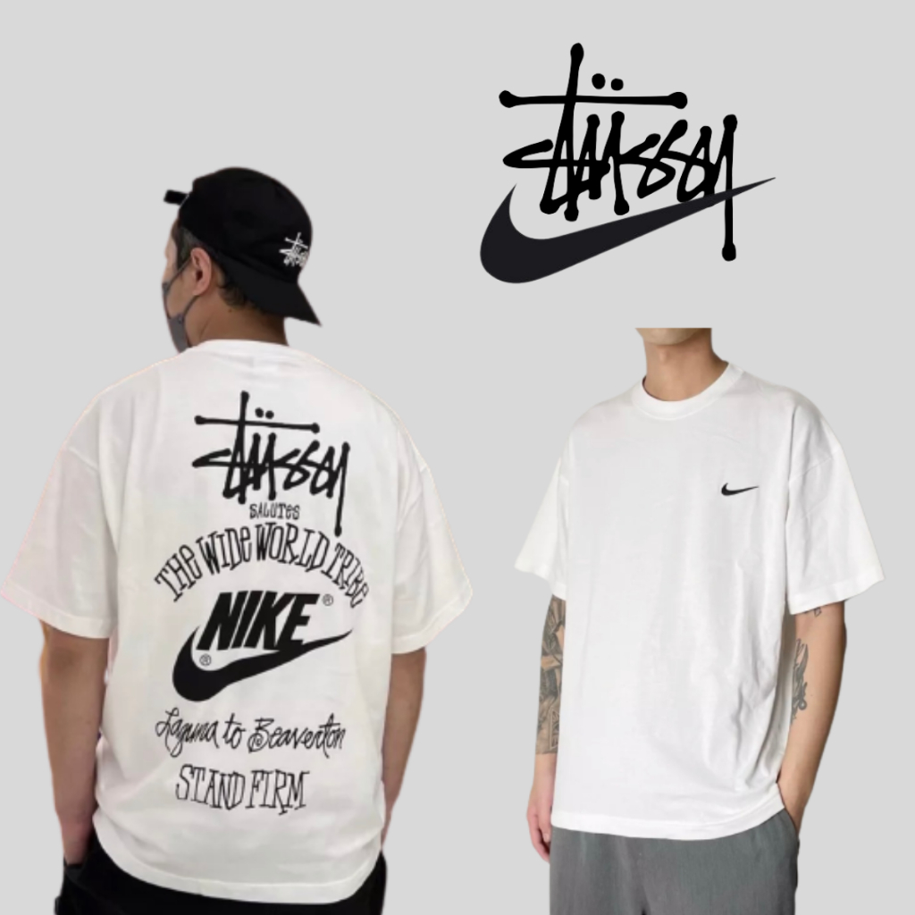 Áo thun Stusy Nike, áo thun nam nữ basic chính hãng,100% chất cotton dày dặn xịn xò T10 Shop QV