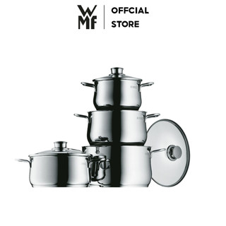 Bộ Nồi WMF DIADEM 4 Món Chất Liệu Thép Không Gỉ Cromargan, Dùng Cho Mọi Loại Bếp - 0730046040