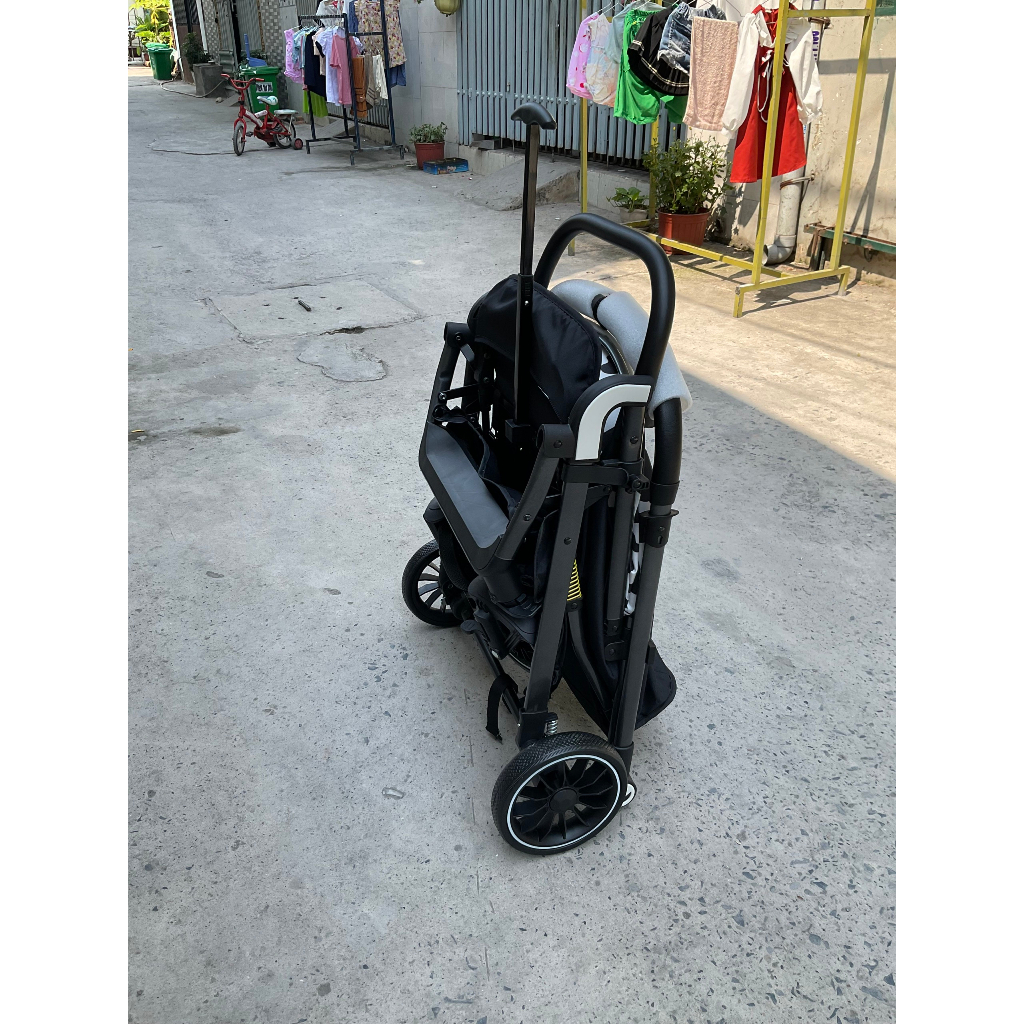 Xe đẩy em bé 2 chiều ngả lưng 3 tư thế cho bé BaBy gấp gọn thành vali kéo, siêu chắc chịu lực 40kg