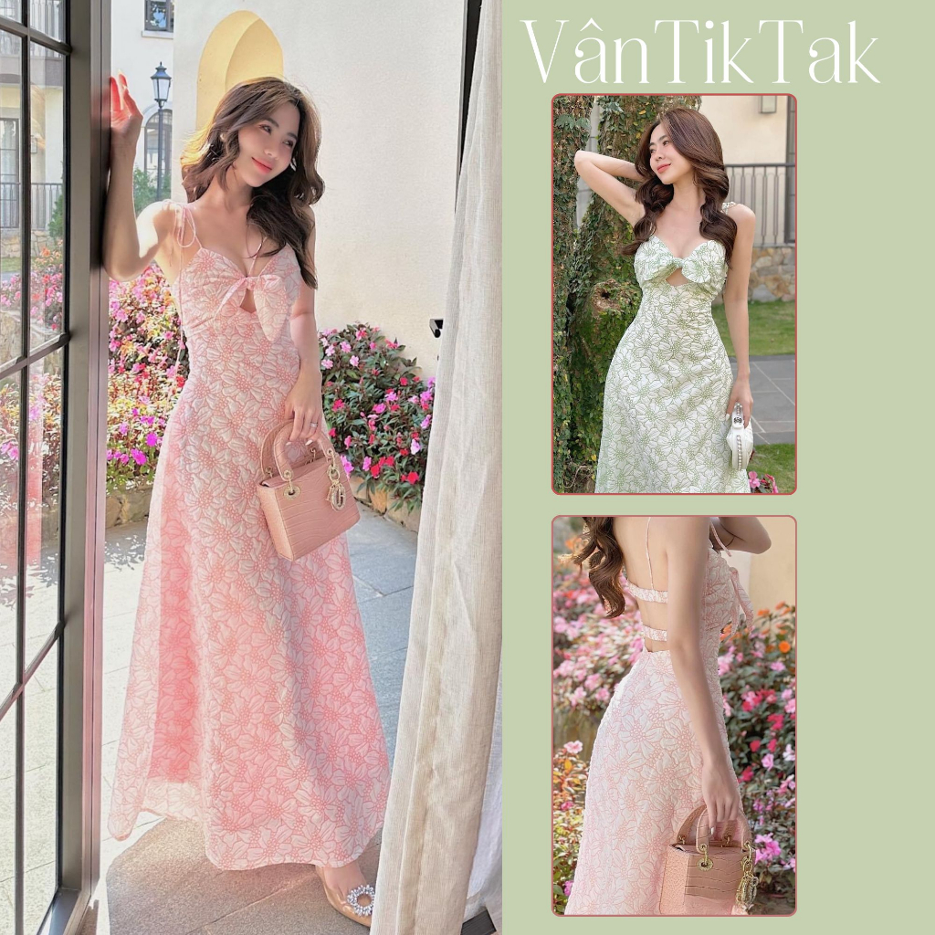 Đầm maxi dài hở lưng 2 dây, đầm đi tiệc sang chảnh sexy dài, maxi hở lưng đi biển mút ngực