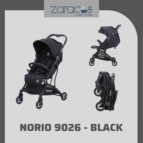 Xe đẩy gấp gọn cho bé Zaracos Norio 9026 Black – Zaracos Việt Nam