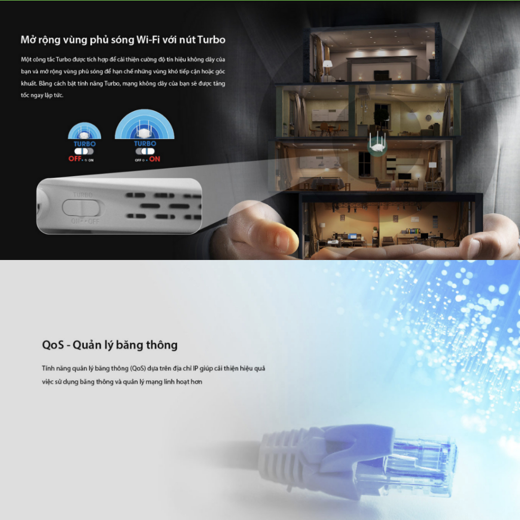 Cục phát wifi chuẩn N tốc độ 600Mbps TOTOLINK N600R - router wifi chính hãng bảo hành 24 tháng