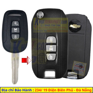 Vỏ Chìa Khoá Chevrolet Captiva mẫu Độ gập V15