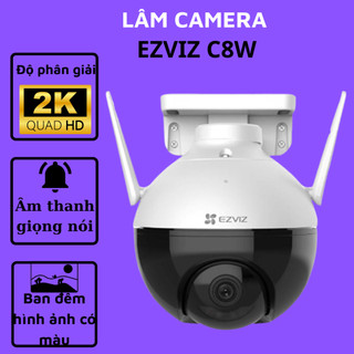 Camera wifi ezviz c8w, độ phân giải 2k-4mp ngoài trời đàm thoại 2 chiều, xoay 360 độ, đàm thoại 2 chiều lâm camera