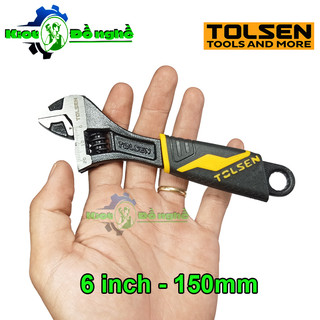 Mỏ lết mini cán nhựa 6 inch tolsen 15308 – mỏ lếch đa năng 150mm - kiot đồ nghề