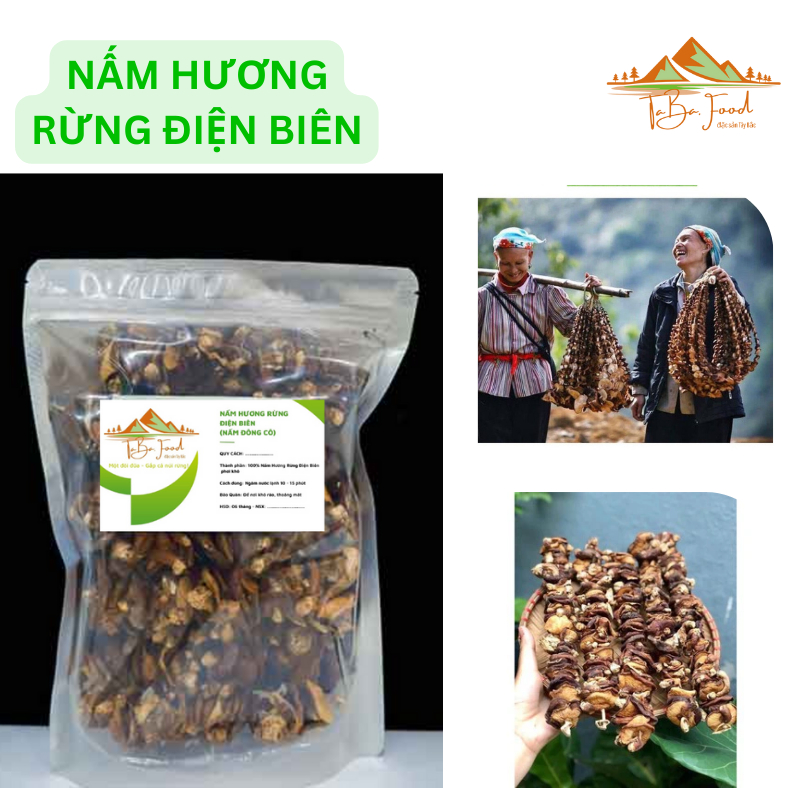 Gói 500gr Nấm Hương Rừng Điện Biên