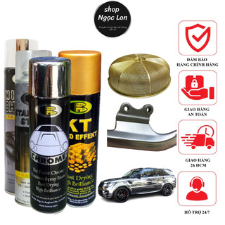 Sơn mạ vàng kt gold effect Bosny, vàng nhũ, mạ crom, vàng 24k, mạ kẽm, inox bóng gương - sơn xe máy