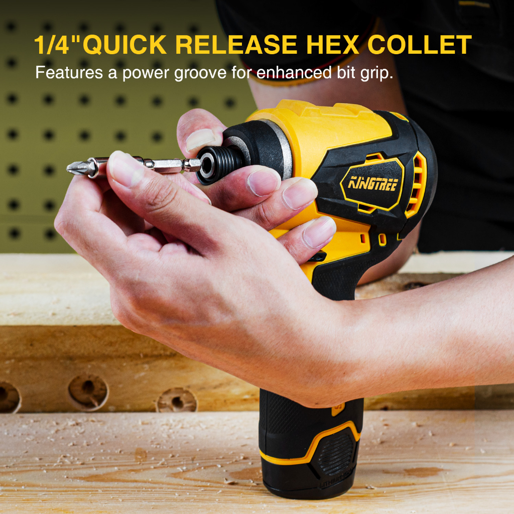 KingTree chuyên nghiệp cầm tay 12V Brushless khoan pin điện búa khoan điện