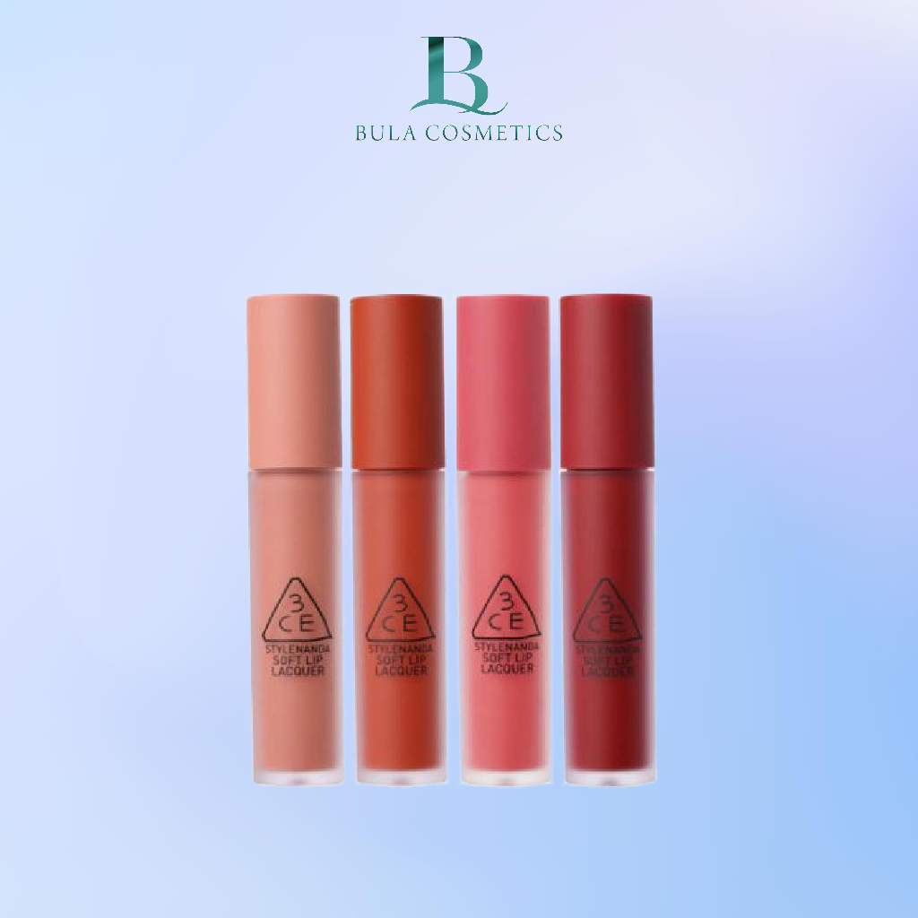 Son 3CE Soft Lip Lacquer, Son Kem Mềm Mịn, Dễ Tán Lâu Trôi, Không Khô Môi (DATE 2024)