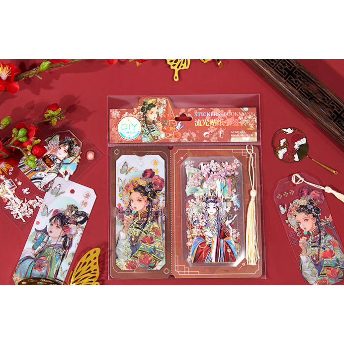 Bộ sticker cute tự sáng tạo bookmark DIY