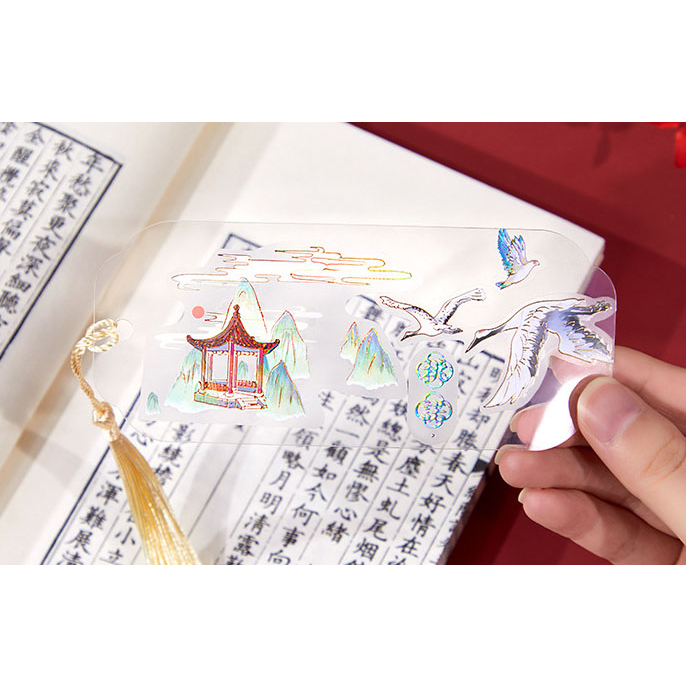 Bộ sticker cute tự sáng tạo bookmark DIY