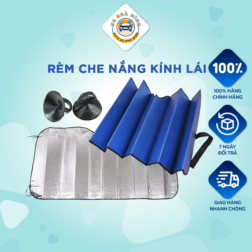 Tấm che nắng kính lái Xe Nhà Mình, chống nắng, ngăn cản tia UV, bảo vệ nội thất xe hiệu quả, kích thước 70 x 140cm | BigBuy360 - bigbuy360.vn