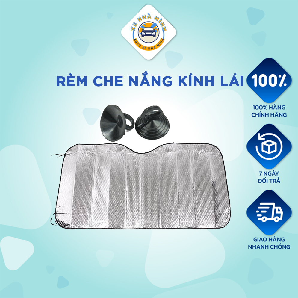 Tấm che nắng kính lái Xe Nhà Mình, chống nắng, ngăn cản tia UV, bảo vệ nội thất xe hiệu quả, kích thước 70 x 140cm | BigBuy360 - bigbuy360.vn