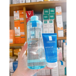 La Roche Posay - Bộ sản phẩm nước tẩy trang làm sạch sâu giàu khoáng dành cho da dầu mụn Effaclar Micellar
