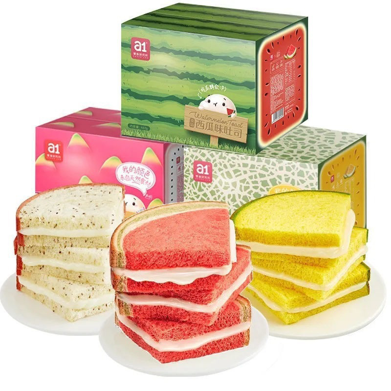 Bánh sandwich dưa hấu nhân kem