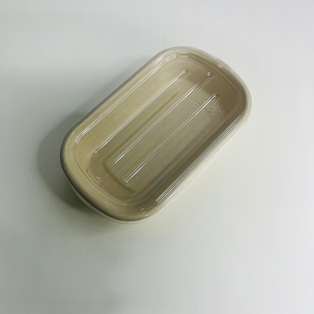 Combo 50 chiếc hộp bã mía oval 500ml BHZ019 có nắp