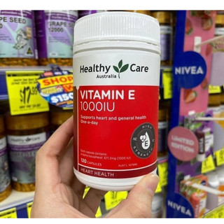 HEALTHY CARE VITAMIN E 1000IU 120 CAPSULES