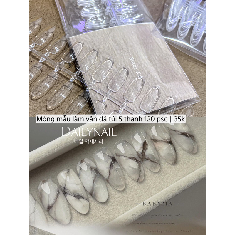 Móng mẫu chuyên làm vân đá