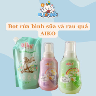 Nước rửa bình sữa bọt rửa bình sữa và rau củ Aiko cho bé