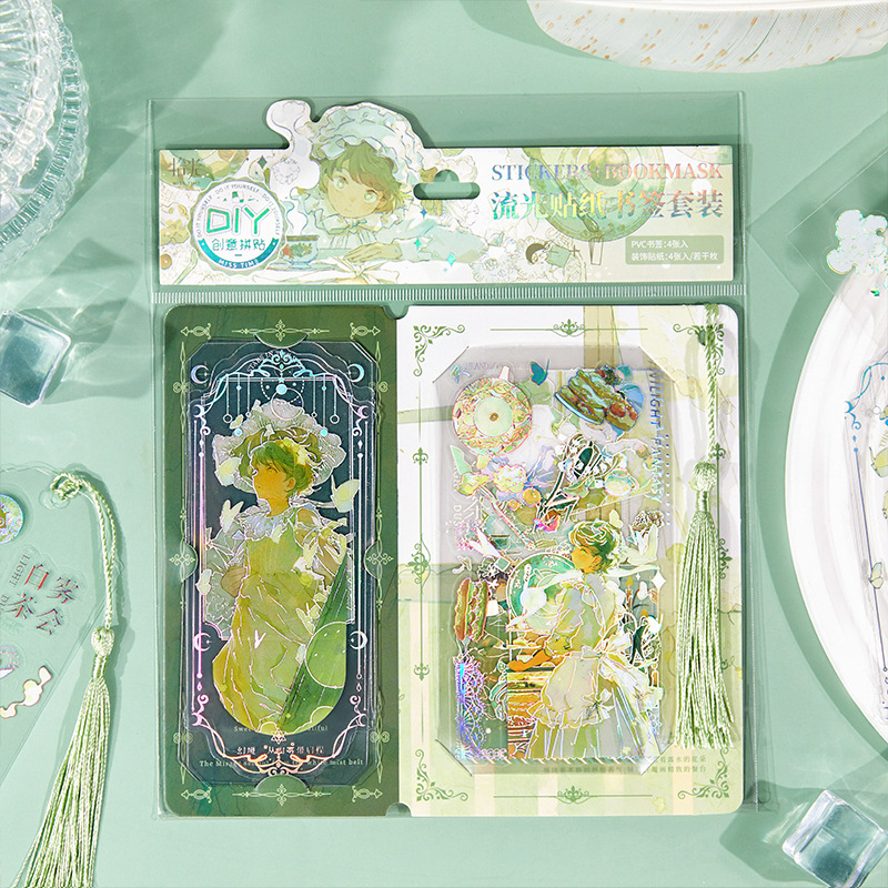 Bộ sticker cute tự sáng tạo bookmark DIY