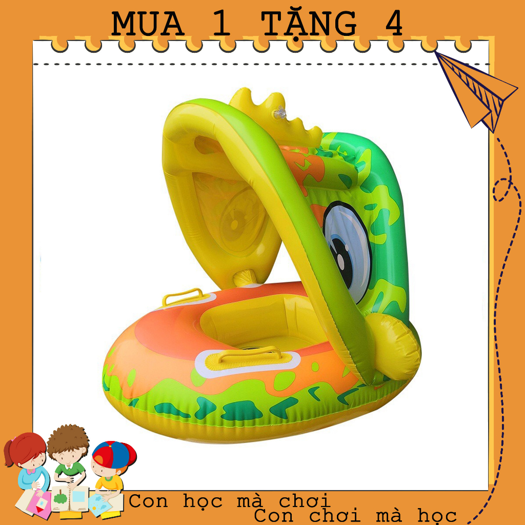 Phao bơi có mái che chống lật cho bé trai bé gái