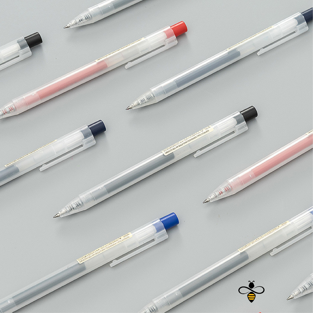 Bút bi bấm Muji ngòi 0,5 mm