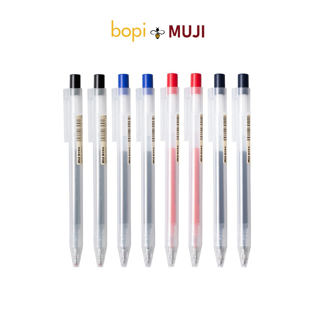 Bút bi bấm Muji ngòi 0,5 mm