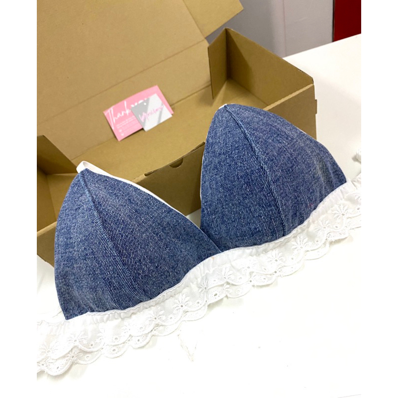 Áo Bra dễ thương phối ren , có thể mặc đi biển - Handmade by Mimi house