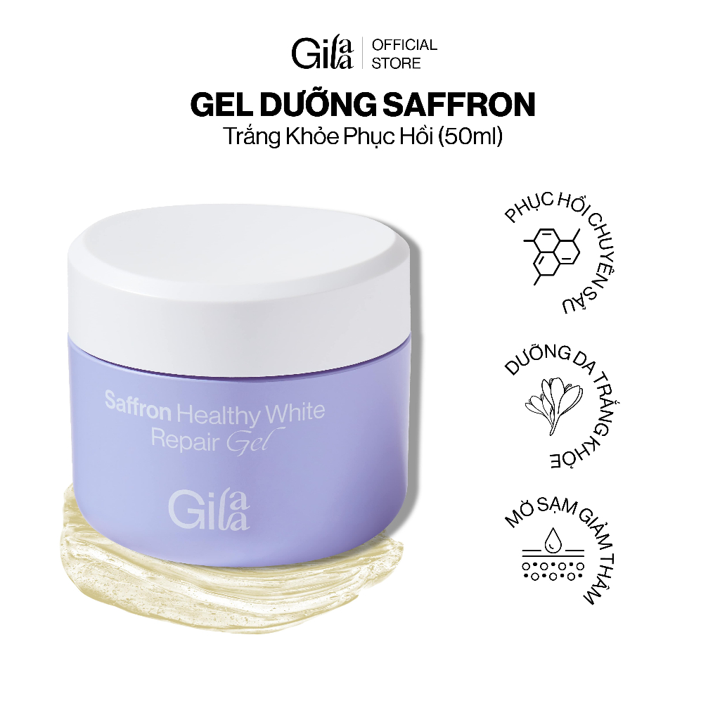 Kem Dưỡng Gilaa Saffron Trắng Khỏe Phục Hồi 50ml