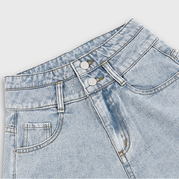 Quần Shorts Jeans Nữ 2 Cúc - Quần Short bò Nữ Cạp Cao Phong Cách Hàn Quốc BeuClothing | BigBuy360 - bigbuy360.vn