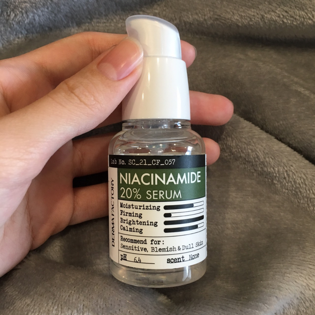 Serum sáng da, giảm thâm, cân bằng dầu thừa Niacinamide 20% Derma Factory 30ml